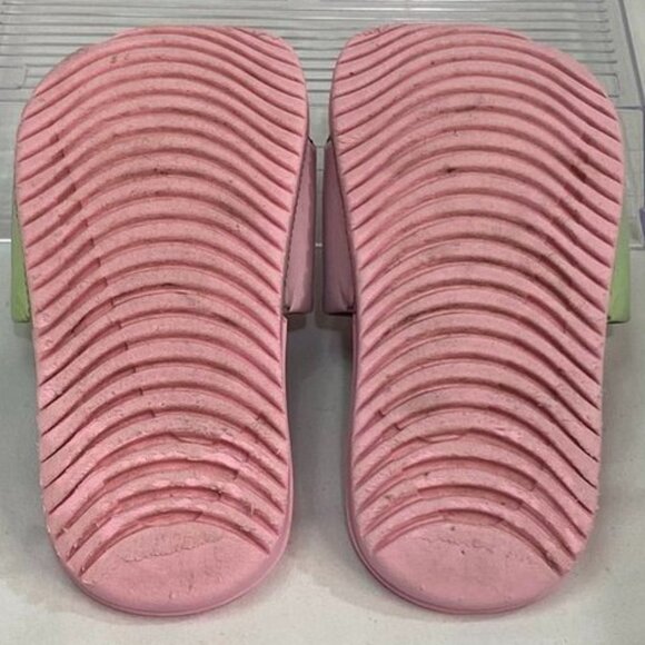 Nike Benassi JDI Youth Slides Pink / Gray Iridescent Size 11C - Picture 4 of 7